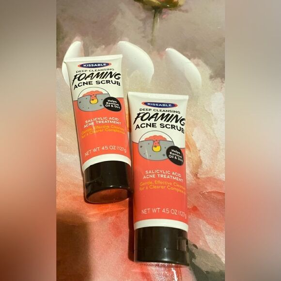 🛍️2 Kissable Deep Cleaning Foaming Acne Scrub Salicylic Acid Acne treatment 💥 - Picture 4 of 11